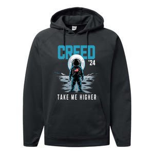 Cool C.R.E.E.D. 24 Take Me H.I.G.H.E.R American Astronaut Performance Fleece Hoodie