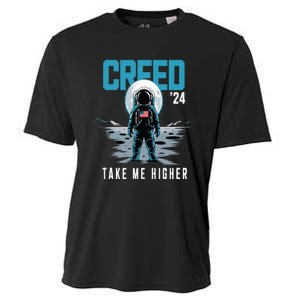 Cool C.R.E.E.D. 24 Take Me H.I.G.H.E.R American Astronaut Cooling Performance Crew T-Shirt