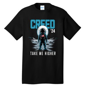 Cool C.R.E.E.D. 24 Take Me H.I.G.H.E.R American Astronaut Tall T-Shirt