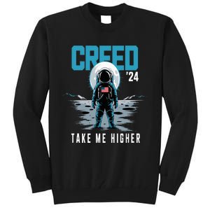 Cool C.R.E.E.D. 24 Take Me H.I.G.H.E.R American Astronaut Tall Sweatshirt