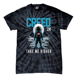 Cool C.R.E.E.D. 24 Take Me H.I.G.H.E.R American Astronaut Tie-Dye T-Shirt