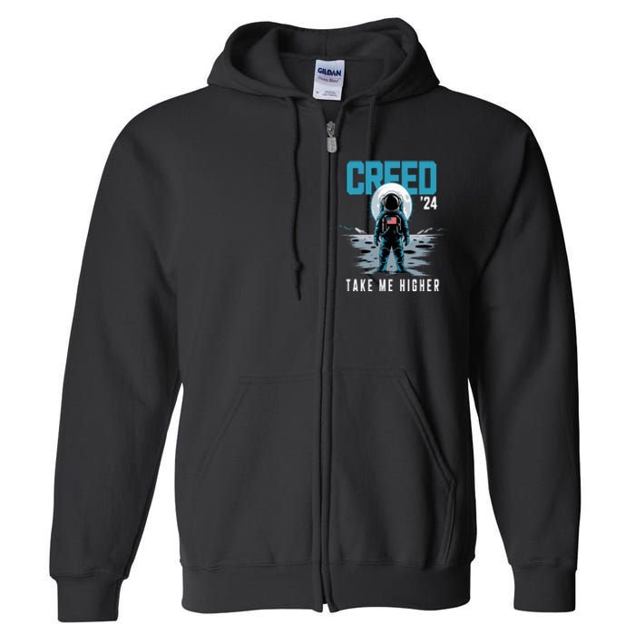 Cool C.R.E.E.D. 24 Take Me H.I.G.H.E.R American Astronaut Full Zip Hoodie