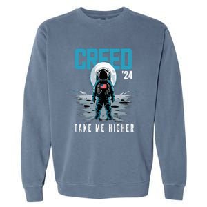 Cool C.R.E.E.D. 24 Take Me H.I.G.H.E.R American Astronaut Garment-Dyed Sweatshirt