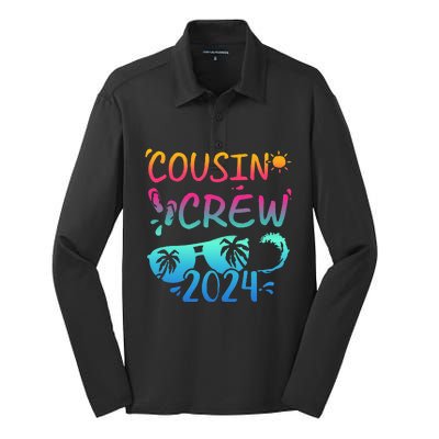 Cousin Crew 2024 For Summer Vacation Holiday Family Camp Silk Touch Performance Long Sleeve Polo