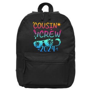 Cousin Crew 2024 For Summer Vacation Holiday Family Camp 16 in Basic Backpack