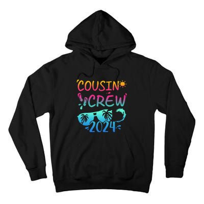 Cousin Crew 2024 For Summer Vacation Holiday Family Camp Tall Hoodie