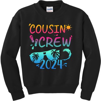 Cousin Crew 2024 For Summer Vacation Holiday Family Camp Kids Sweatshirt