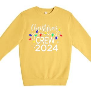 Christmas Crew 2024 Family Christmas Pajamas Xmas Matching Premium Crewneck Sweatshirt