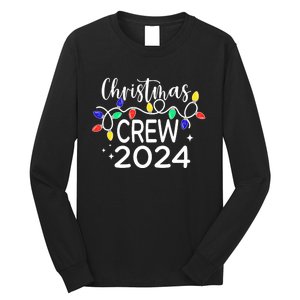 Christmas Crew 2024 Family Christmas Pajamas Xmas Matching Long Sleeve Shirt