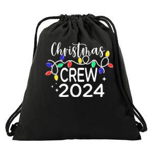 Christmas Crew 2024 Family Christmas Pajamas Xmas Matching Drawstring Bag