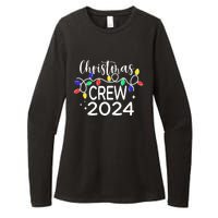 Christmas Crew 2024 Family Christmas Pajamas Xmas Matching Womens CVC Long Sleeve Shirt