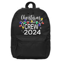 Christmas Crew 2024 Family Christmas Pajamas Xmas Matching 16 in Basic Backpack