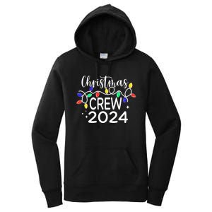 Christmas Crew 2024 Family Christmas Pajamas Xmas Matching Women's Pullover Hoodie