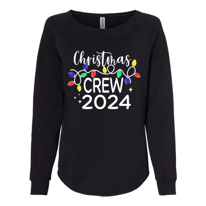 Christmas Crew 2024 Family Christmas Pajamas Xmas Matching Womens California Wash Sweatshirt