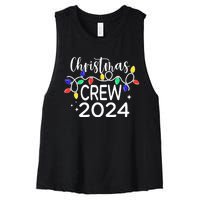 Christmas Crew 2024 Family Christmas Pajamas Xmas Matching Women's Racerback Cropped Tank