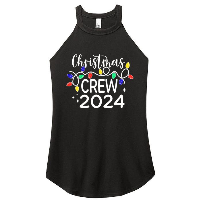 Christmas Crew 2024 Family Christmas Pajamas Xmas Matching Women's Perfect Tri Rocker Tank