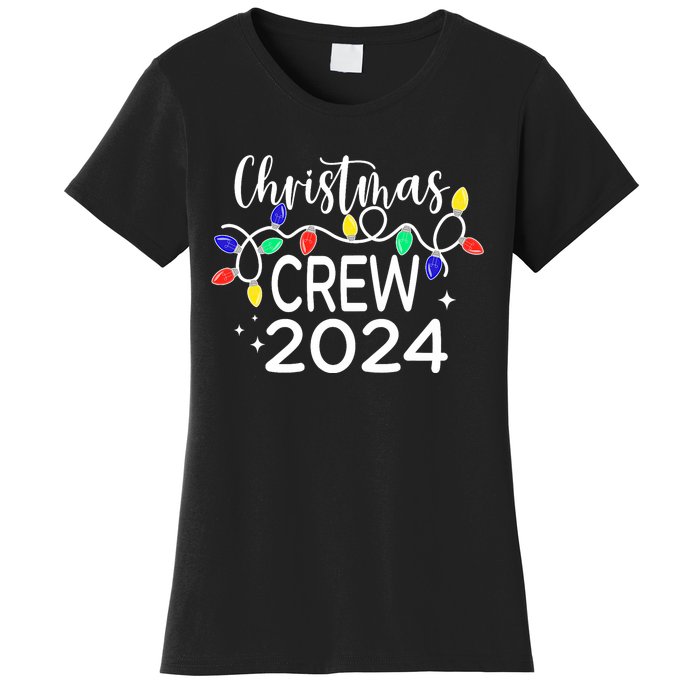 Christmas Crew 2024 Family Christmas Pajamas Xmas Matching Women's T-Shirt