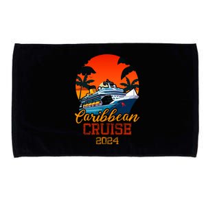 Caribbean Cruise 2024 Family Vacation Trip Cruising Matching Microfiber Hand Towel