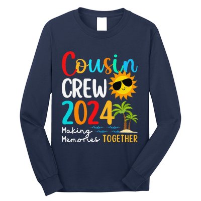 Cousin Crew 2024 Summer Vacation Beach Family Trips Matching Long Sleeve Shirt