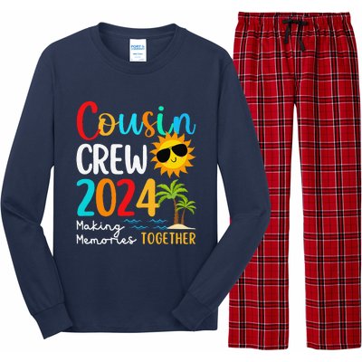 Cousin Crew 2024 Summer Vacation Beach Family Trips Matching Long Sleeve Pajama Set