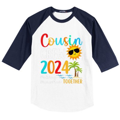 Cousin Crew 2024 Summer Vacation Beach Family Trips Matching Baseball Sleeve Shirt