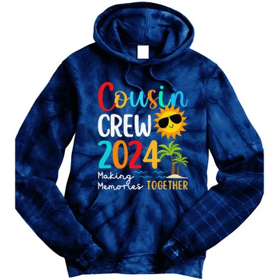 Cousin Crew 2024 Summer Vacation Beach Family Trips Matching Tie Dye Hoodie