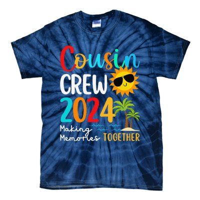 Cousin Crew 2024 Summer Vacation Beach Family Trips Matching Tie-Dye T-Shirt