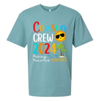 Cousin Crew 2024 Summer Vacation Beach Family Trips Matching Sueded Cloud Jersey T-Shirt