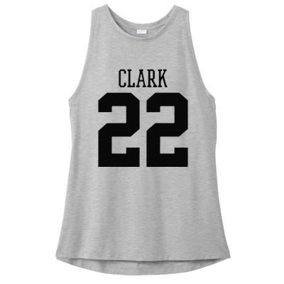 Cute Clark 22 Iowa Basketball Gift Ladies PosiCharge Tri-Blend Wicking Tank