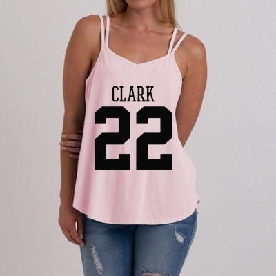 Cute Clark 22 Iowa Basketball Gift Women's Strappy Tank