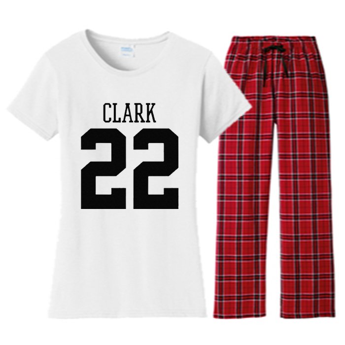 Cute Clark 22 Iowa Basketball Gift Women's Flannel Pajama Set