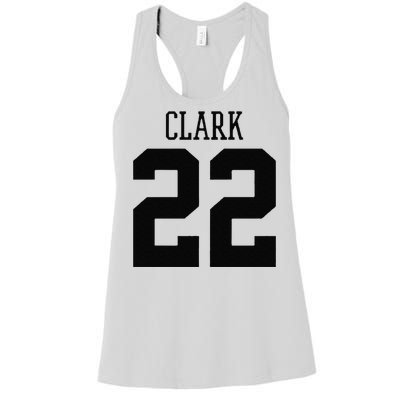 Cute Clark 22 Iowa Basketball Gift Women's Racerback Tank