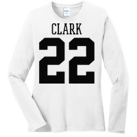 Cute Clark 22 Iowa Basketball Gift Ladies Long Sleeve Shirt