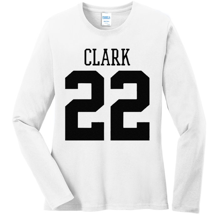 Cute Clark 22 Iowa Basketball Gift Ladies Long Sleeve Shirt