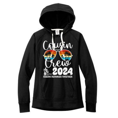 Cousin Crew 2024 Summer Vacation Beach Family Trips Matching Women's Fleece Hoodie