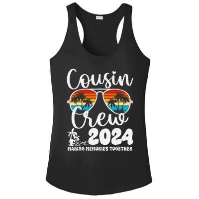 Cousin Crew 2024 Summer Vacation Beach Family Trips Matching Ladies PosiCharge Competitor Racerback Tank