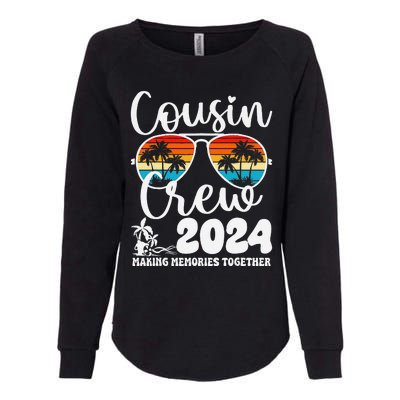 Cousin Crew 2024 Summer Vacation Beach Family Trips Matching Womens California Wash Sweatshirt