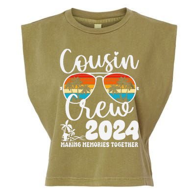 Cousin Crew 2024 Summer Vacation Beach Family Trips Matching Garment-Dyed Women's Muscle Tee