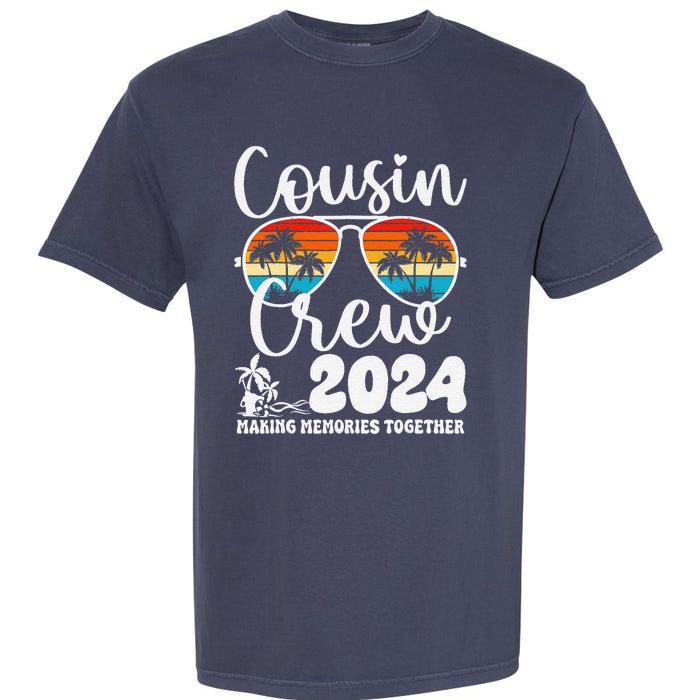 Cousin Crew 2024 Summer Vacation Beach Family Trips Matching Garment-Dyed Heavyweight T-Shirt