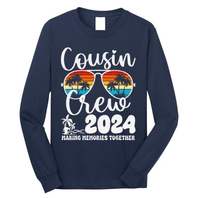 Cousin Crew 2024 Summer Vacation Beach Family Trips Matching Long Sleeve Shirt