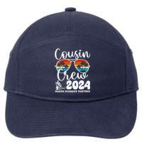 Cousin Crew 2024 Summer Vacation Beach Family Trips Matching 7-Panel Snapback Hat