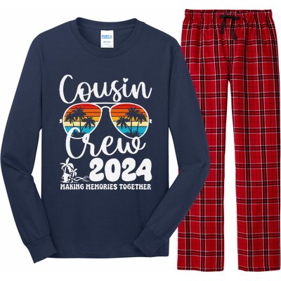 Cousin Crew 2024 Summer Vacation Beach Family Trips Matching Long Sleeve Pajama Set