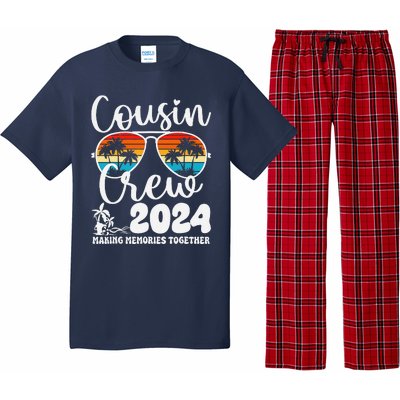 Cousin Crew 2024 Summer Vacation Beach Family Trips Matching Pajama Set