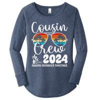 Cousin Crew 2024 Summer Vacation Beach Family Trips Matching Women's Perfect Tri Tunic Long Sleeve Shirt