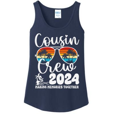 Cousin Crew 2024 Summer Vacation Beach Family Trips Matching Ladies Essential Tank