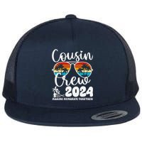 Cousin Crew 2024 Summer Vacation Beach Family Trips Matching Flat Bill Trucker Hat