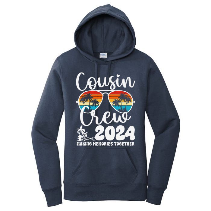 Cousin Crew 2024 Summer Vacation Beach Family Trips Matching Women's Pullover Hoodie