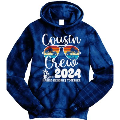 Cousin Crew 2024 Summer Vacation Beach Family Trips Matching Tie Dye Hoodie