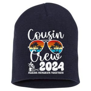 Cousin Crew 2024 Summer Vacation Beach Family Trips Matching Short Acrylic Beanie