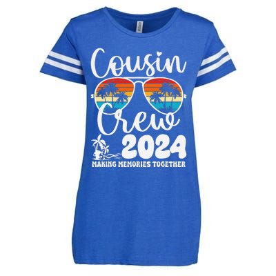 Cousin Crew 2024 Summer Vacation Beach Family Trips Matching Enza Ladies Jersey Football T-Shirt